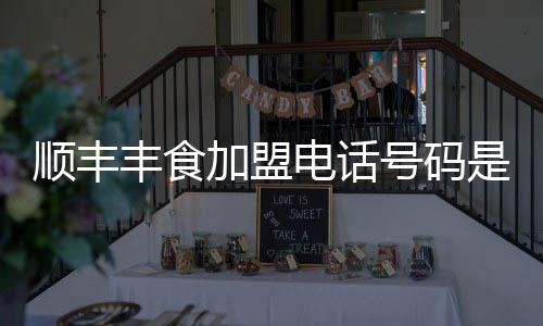 丰食号码电话加盟顺丰是多少